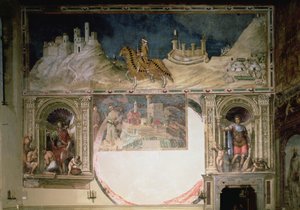 Guidoriccio da Fogliano belegering van Monte Massi door Simone Martini